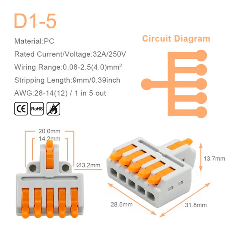 Mini Quick Wire Conductor Conn - Push Fit Connector recensione e prezzo