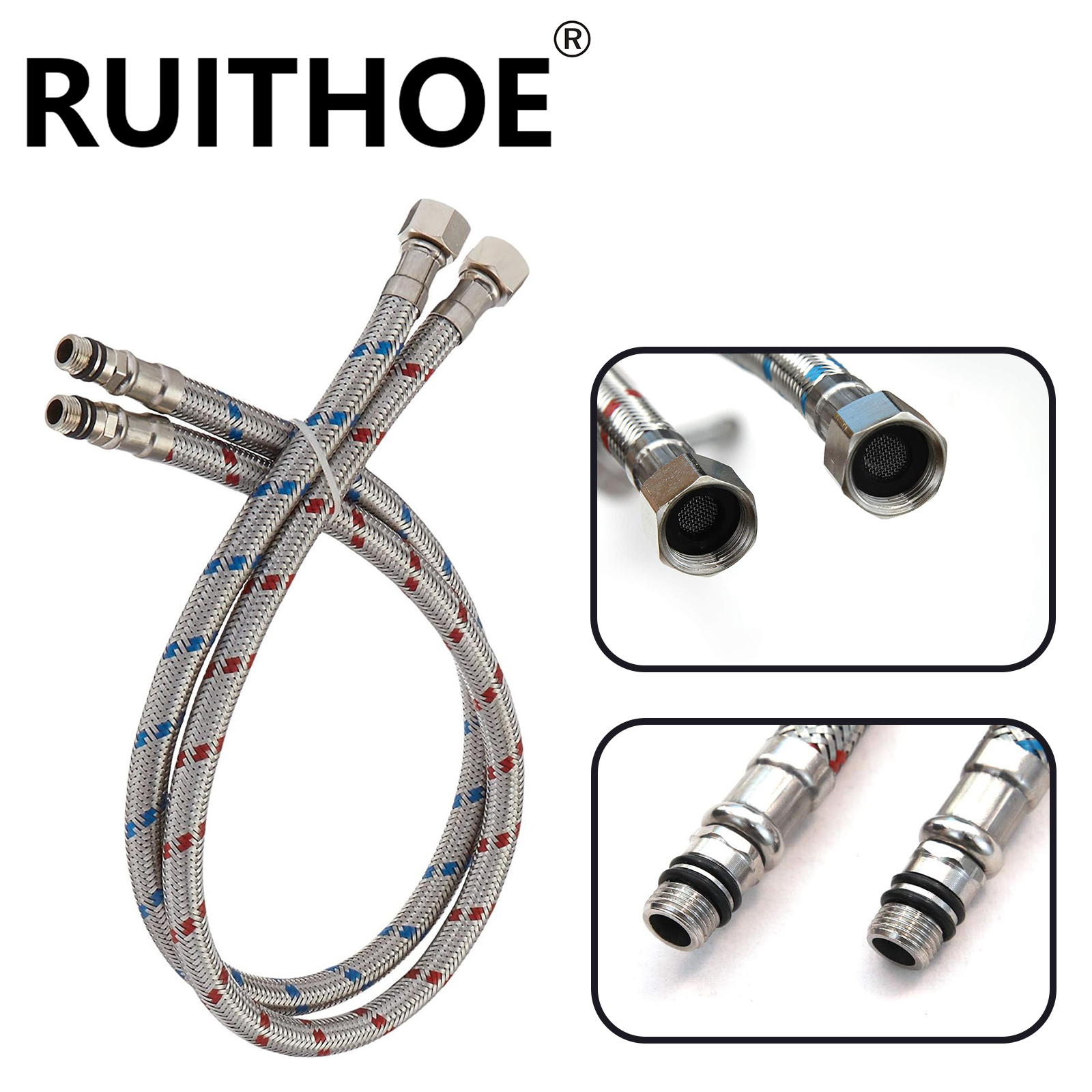 2 Piece 24-Inch Long Faucet Co - Flexible Hose Braided recensione e prezzo