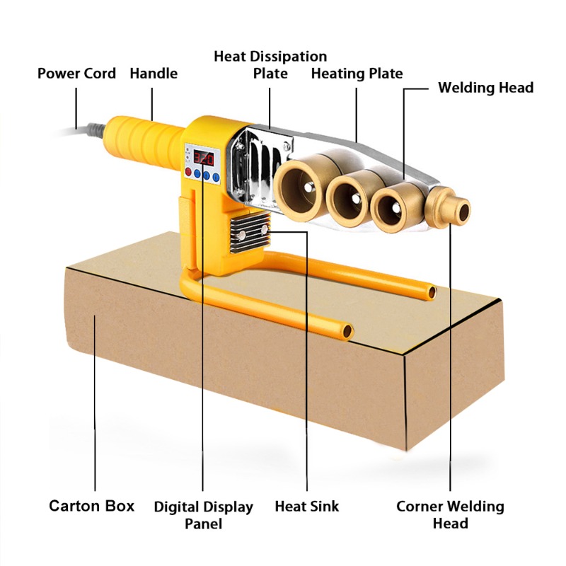600/800/1000W Pipe Welding Mac - Pipe Freeze Spray recensione e prezzo