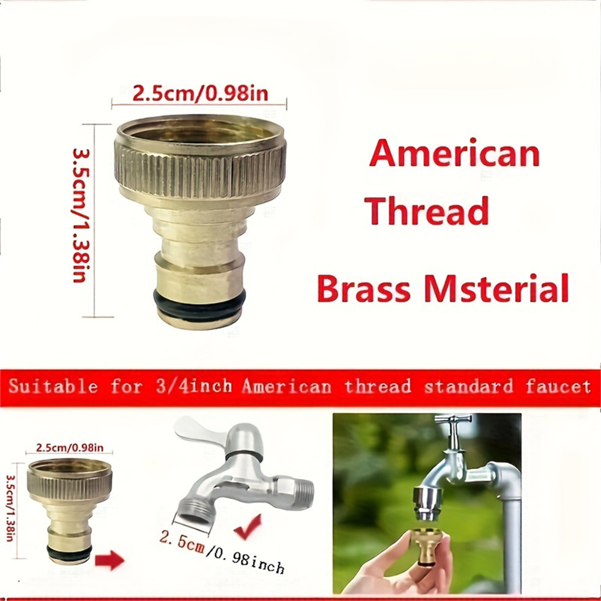 3/4 inch Threaded Garden Water - Compression Fitting Brass recensione e prezzo