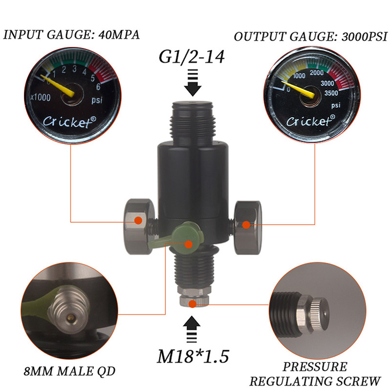 HPA Scuba M18*1.5 Pressure Reg - Float Ball Valve recensione e prezzo