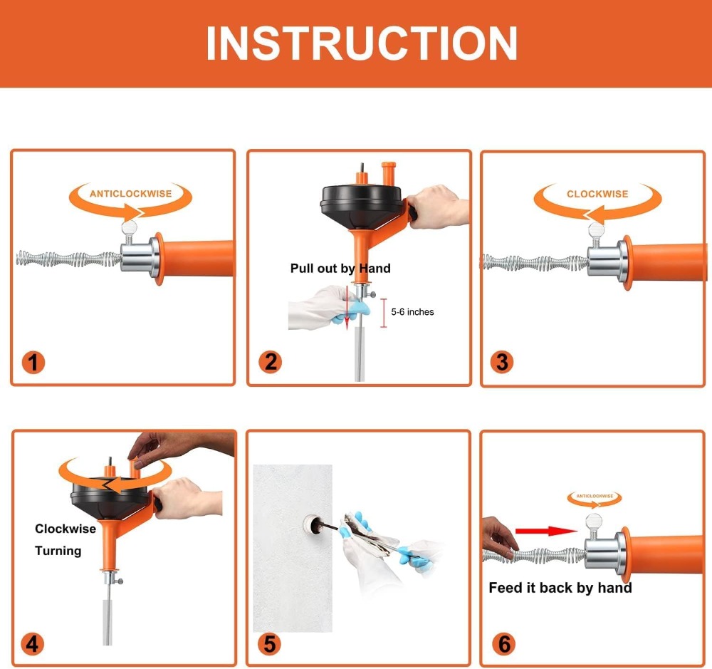 Drain Auger Clog Remover with  - Drain Snake Flexible recensione e prezzo