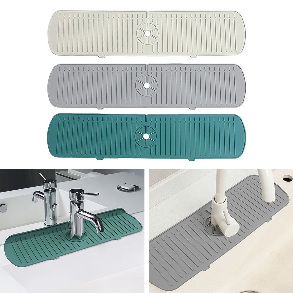 35/45/61cm Silicone Faucet Mat - Silicone Tap Washer recensione e prezzo