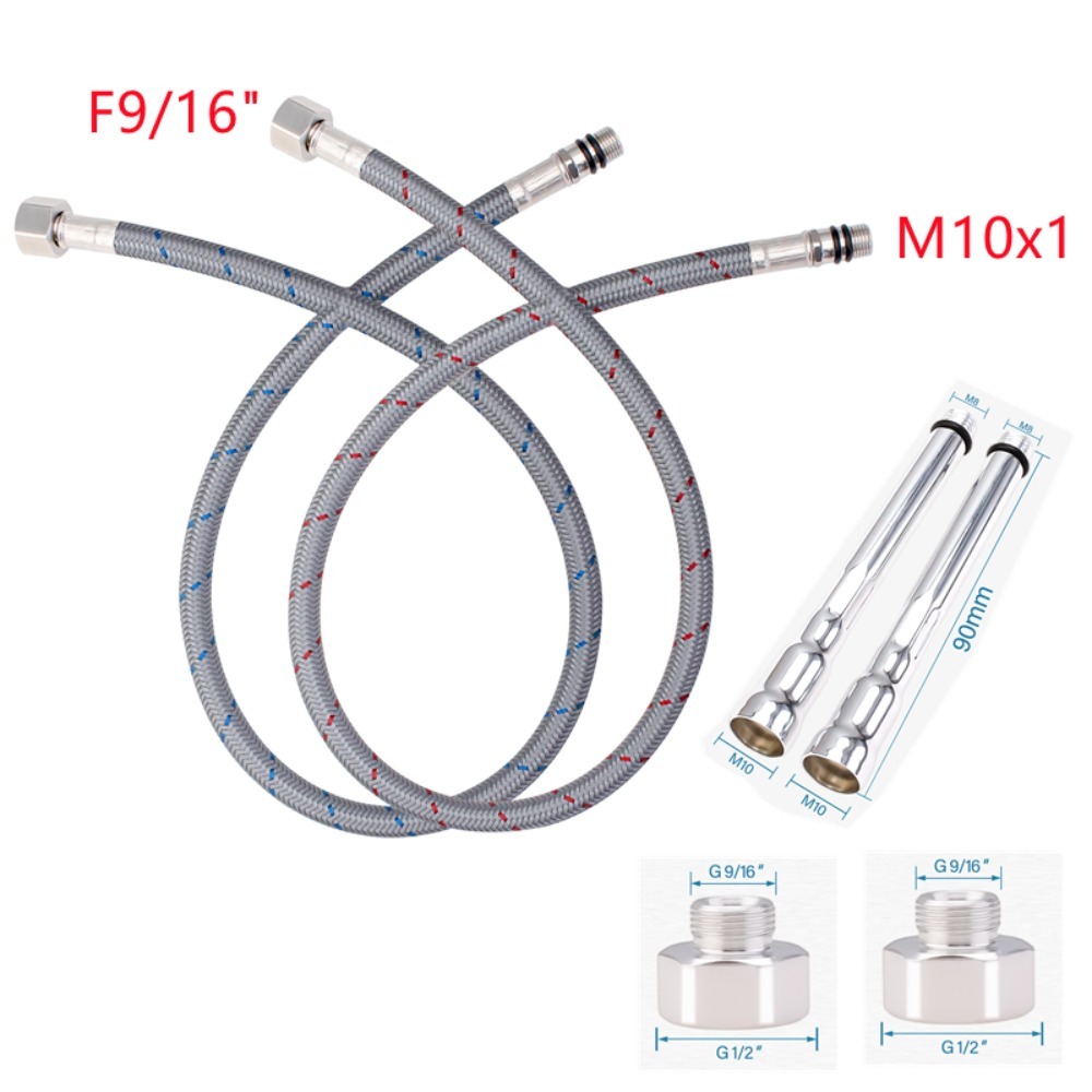 2PCS Flexible Plumbing Pipes G - Flexible Hose Braided recensione e prezzo