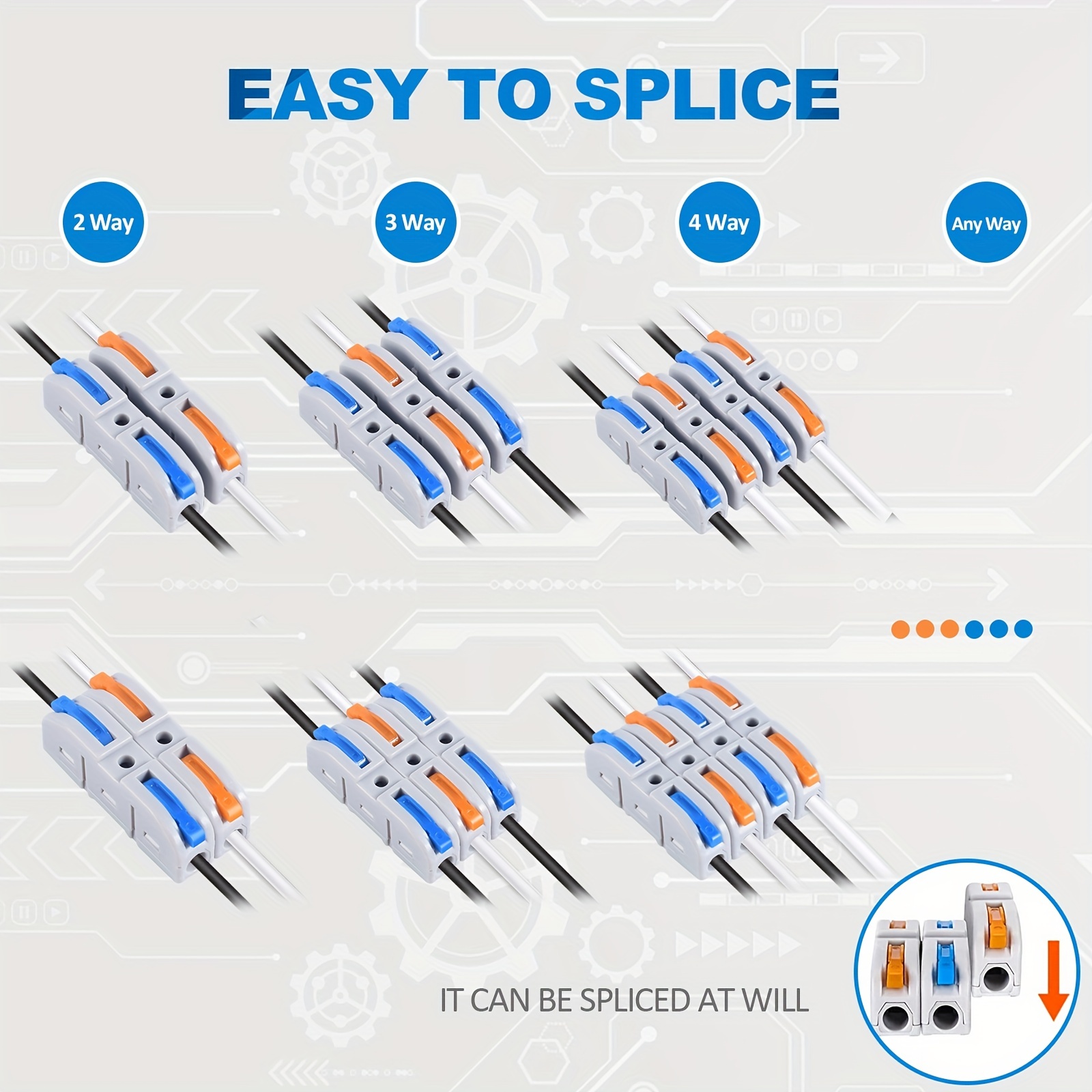 Lever Wire Connectors, 10pcs/6 - Push Fit Connector recensione e prezzo