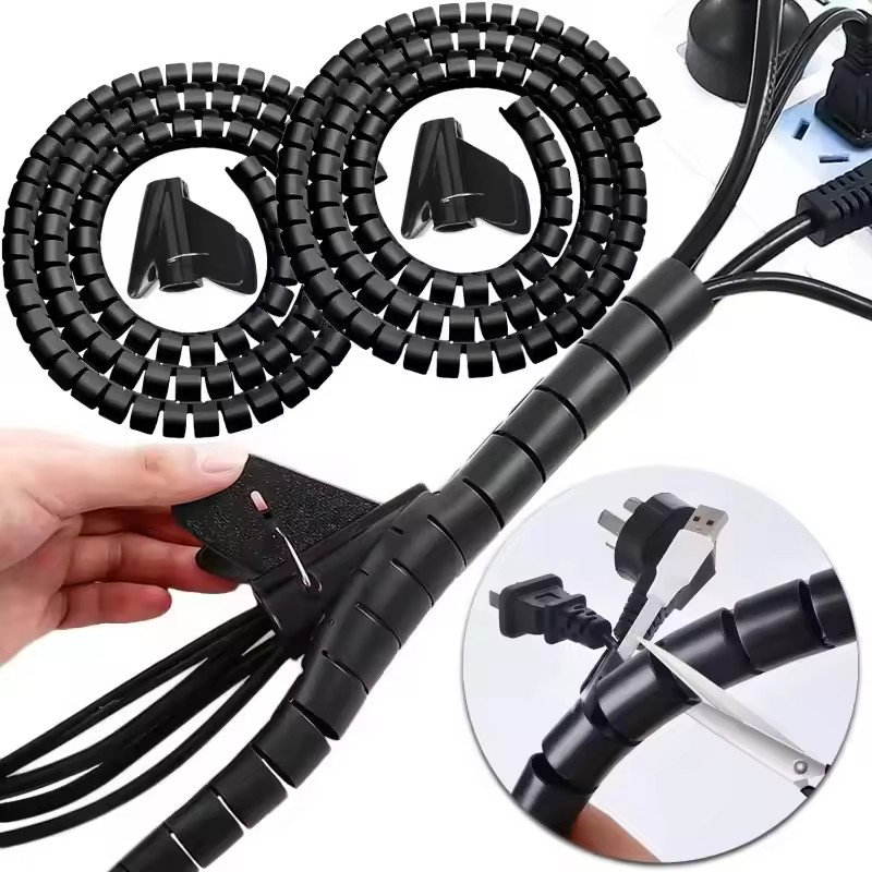 2M Flexible Spiral Cable Organ - Plastic Pipe Clip recensione e prezzo