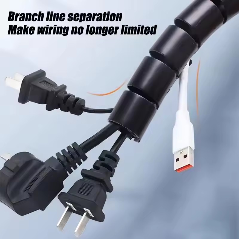 2M Flexible Spiral Cable Organ - Plastic Pipe Clip recensione e prezzo