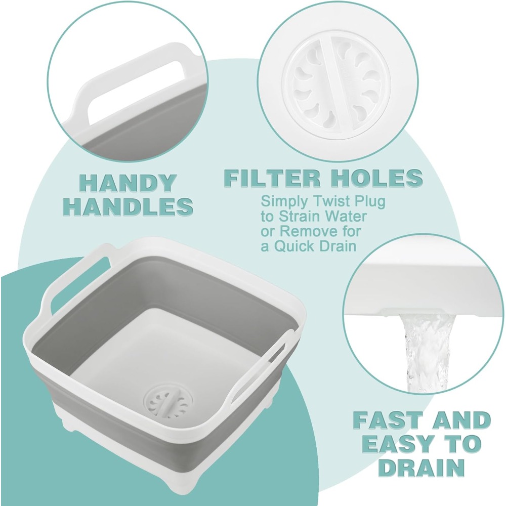Dishpan for Washing Dishes, Dr - Drain Pipe Clip recensione e prezzo