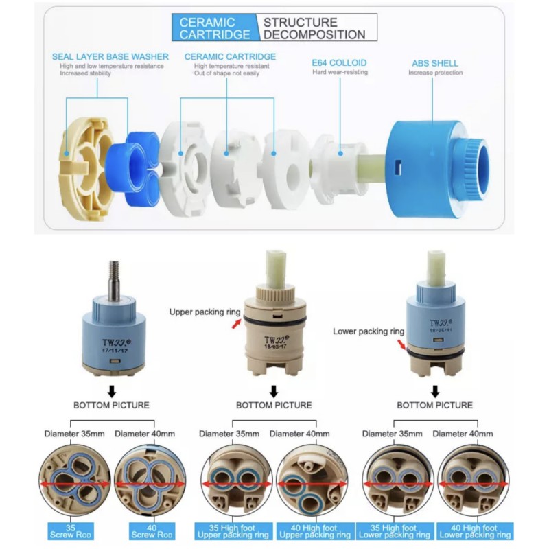 Faucets Mixing Spool Valve 25  - Shower Valve Cartridge recensione e prezzo